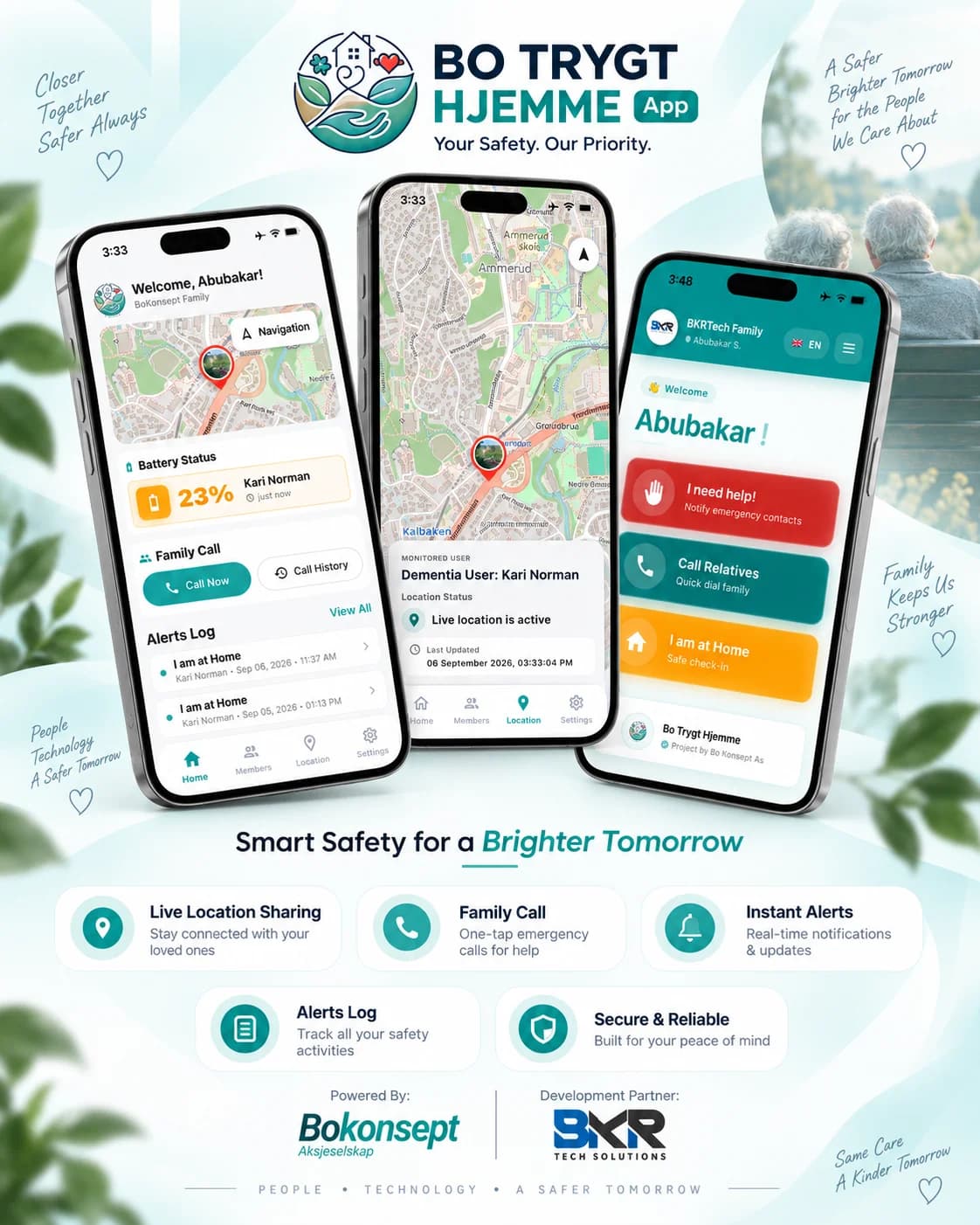 Bo Trygt Hjemme — App Cover