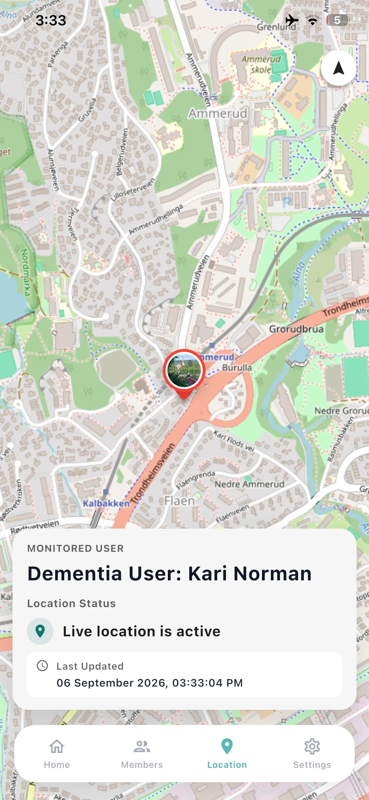 Bo Trygt Hjemme — Live Location Tracking