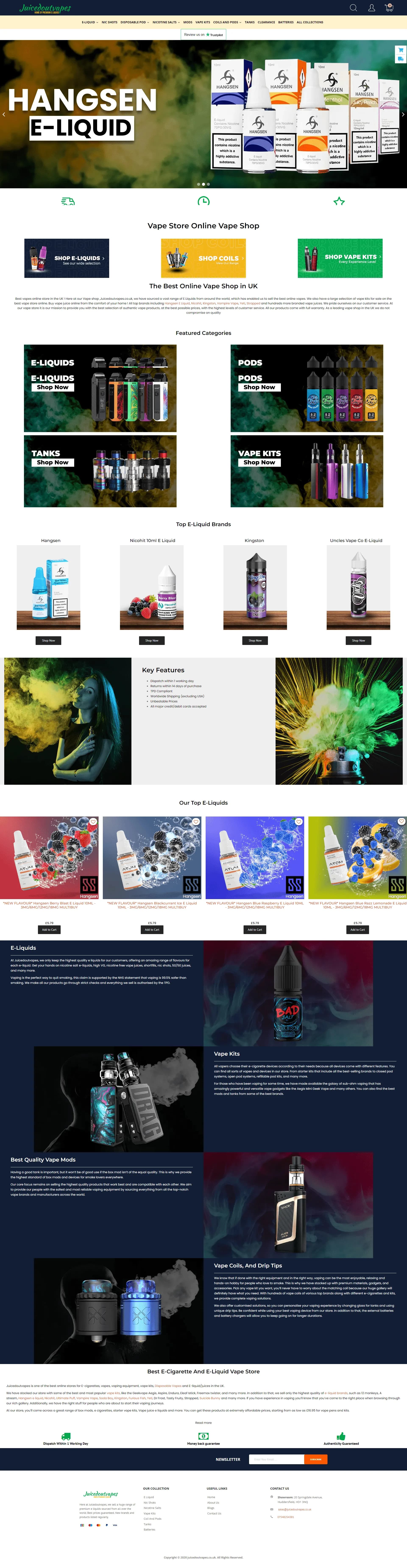 Juiced Out Vapes — Full Homepage