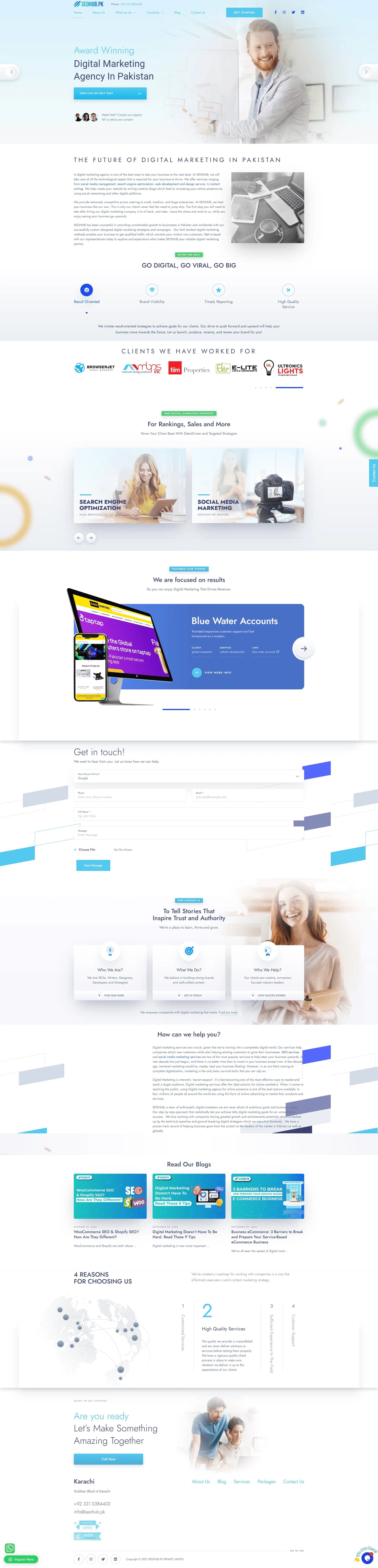SEO Hub project screenshot